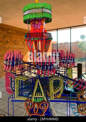 TULTEPEC, Staat Mexiko, Januar 16. Das National Museum of Pyrotechnics (MUNAPI) zeigt die Ursprünge und die Geschichte des Feuerwerks in stationären und Wanderausstellungen. Seine Besucher werden die Gestaltung und Tradition dieser Aktivität im Detail kennen. Januar 16, in Tultepec, Staat Mexiko. (Kreditbild: © Autor/Eyepix via ZUMA Press Wire) NUR ZUR REDAKTIONELLEN VERWENDUNG! Nicht für den kommerziellen GEBRAUCH! Stockfoto