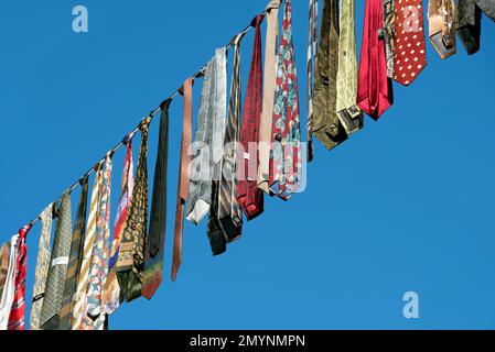 An der Leine einer Friedensaktion von Soroptimist International, SI, Never Again war, Old Town, Lauterbach, Vogelsberg, Hessen, Deutschland, Eur Stockfoto