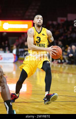 London Ontario Canada, 4. 2023. Februar besiegte der London Lightning die Sudbury 5 in einem harten Spiel. Antwon Lillard (3) vom London Lightning. Luke Durda/Alamy Stockfoto