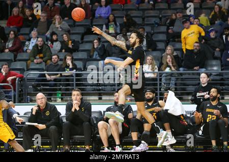 London Ontario Canada, 4. 2023. Februar besiegte der London Lightning die Sudbury 5 in einem harten Spiel. Jeremy Harris (5) der Sudbury Five. Luke Durda/Alamy Stockfoto