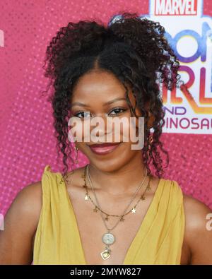 4. Februar 2023, Burbank, Kalifornien, USA: Riele Downs nimmt an der Premiere der Fernsehserie „Marvel's Moon Girl and Devil Dinosaur“ Teil. (Kreditbild: © Billy Bennight/ZUMA Press Wire) NUR REDAKTIONELLE VERWENDUNG! Nicht für den kommerziellen GEBRAUCH! Stockfoto