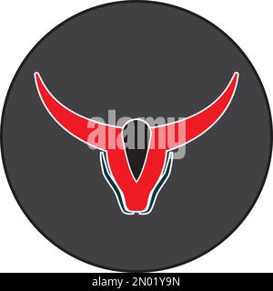 Hintergrund der Symbolgestaltung von Taurus Stock Vektor