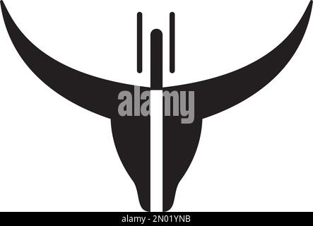 Hintergrund der Symbolgestaltung von Taurus Stock Vektor