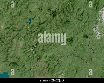 Matagalpa, Departement Nicaragua. Hochauflösende Satellitenkarte Stockfoto