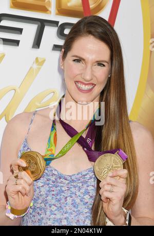 BEVERLY HILLS, KALIFORNIEN - 04. FEBRUAR: Missy Franklin besucht das 2023 Gold Meets Golden 10. Anniversary Year Event in Virginia Robinson Gardens On Stockfoto