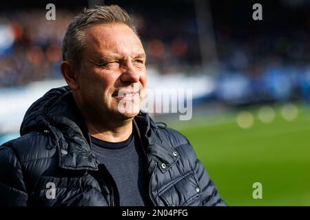 Bochum, Deutschland. 04. Februar 2023. firo : 4. Februar 2023, Fußball, 1. Liga, 1. Bundesliga, Staffel 2022/2023, VfL Bochum - TSG 1899 Hoffenheim Coach Andre Breitenreiter (TSG 1899 Hoffenheim) Porträt, Kredit: dpa/Alamy Live News Stockfoto