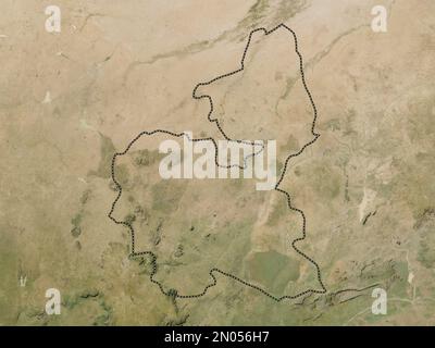 Bauchi, Staat Nigeria. Satellitenkarte mit niedriger Auflösung Stockfoto