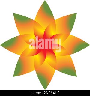 lotus Logo Vektor Illustration Symbol Design Stock Vektor