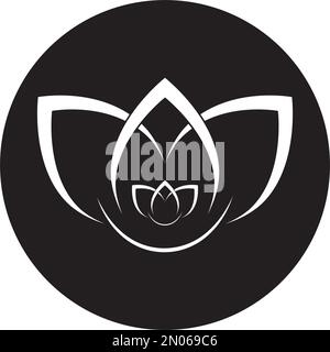 lotus Logo Vektor Illustration Symbol Design Stock Vektor