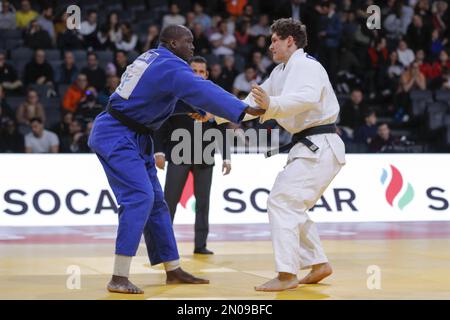 Falk Petersilka (GER) während des International Judo Paris Grand Slam 2023 (IJF) am 5. Februar 2023 in der Accor Arena in Paris, Frankreich - Foto: Stephane Allaman/DPPI/LiveMedia Stockfoto