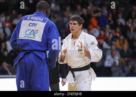 Falk Petersilka (GER) während des International Judo Paris Grand Slam 2023 (IJF) am 5. Februar 2023 in der Accor Arena in Paris, Frankreich - Foto: Stephane Allaman/DPPI/LiveMedia Stockfoto