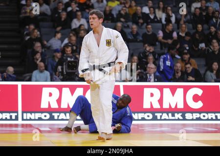 Falk Petersilka (GER) während des International Judo Paris Grand Slam 2023 (IJF) am 5. Februar 2023 in der Accor Arena in Paris, Frankreich - Foto: Stephane Allaman/DPPI/LiveMedia Stockfoto