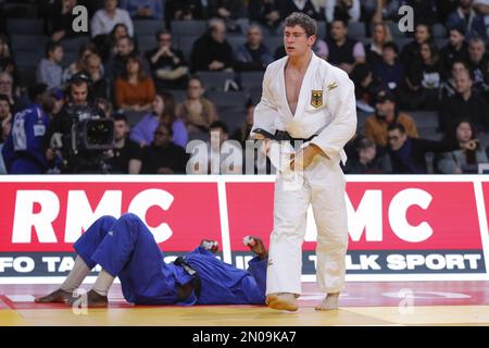 Falk Petersilka (GER) während des International Judo Paris Grand Slam 2023 (IJF) am 5. Februar 2023 in der Accor Arena in Paris, Frankreich - Foto: Stephane Allaman/DPPI/LiveMedia Stockfoto