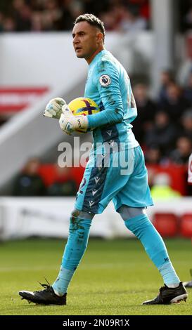 Nottingham, Großbritannien. 4. Februar 2023. Keylor Navas vom Nottingham Forest während des Premier League-Spiels auf dem City Ground, Nottingham. Der Bildausdruck sollte lauten: Darren Staples/Sportimage Credit: Sportimage/Alamy Live News Stockfoto