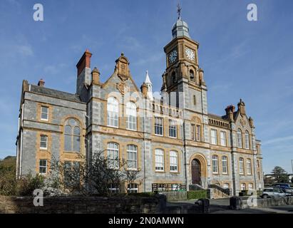 Die schönen ehemaligen Devonport Municipal Science, Art and Technical Schools in Paradise Road, Stoke, Plymouth. Jetzt die Heimat der gehobenen Apartments. Stockfoto