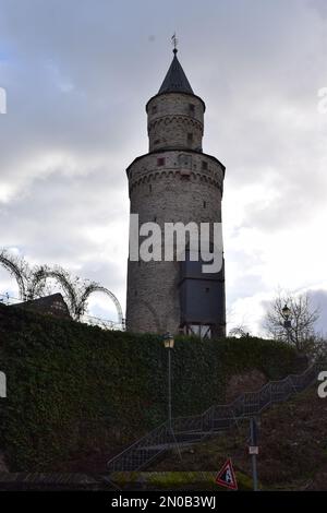 Hexenturm, Stadtmauerturm in Idstein Stockfoto
