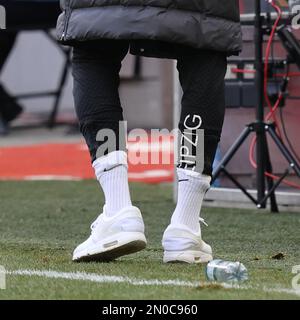 Cheftrainer Marco Rose (Leipzig) mit Leipziger Abdruck, Köln, Deutschland. 04. Februar 2023. 1. Bundesliga 19. Spieltag 1. FC Köln - RB Leipzig. Die DFL-VORSCHRIFTEN VERBIETEN DIE VERWENDUNG VON FOTOS ALS BILDSEQUENZEN UND/ODER QUASI-VIDEO. Kredit: Juergen Schwarz/Alamy Live News Stockfoto