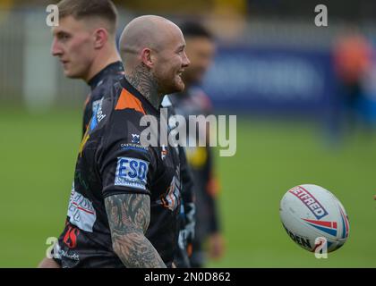 Castleford, Großbritannien. 05. Februar 2023. Nathan Massey von Castleford Tigers Nathan Massey Testimonial, Castleford Tigers gegen Huddersfield Giants im MEND-A-Hose Jungle, Castleford West Yorkshire, Großbritannien, am 5. Februar 2023 Fotokredit Craig Cresswell Fotografie Credit: Craig Cresswell/Alamy Live News Kredit: Craig Cresswell Cresswell Live News/Alamy Live News Stockfoto