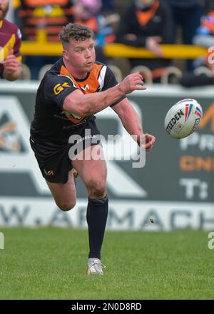 Castleford, Großbritannien. 05. Februar 2023. Adam Milner von Castleford Tigers Nathan Massey Testimonial, Castleford Tigers gegen Huddersfield Giants im MEND-A-Hose Jungle, Castleford West Yorkshire, Großbritannien, am 5. Februar 2023 Fotokredit Craig Cresswell Fotografie Credit: Craig Cresswell/Alamy Live News Kredit: Craig Cresswell Cresswell/Alamy Live News Stockfoto