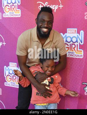 4. Februar 2023, Burbank, Kalifornien, USA: Juju Green nimmt an der Premiere der Fernsehserie „Marvel's Moon Girl and Devil Dinosaur“ Teil. (Kreditbild: © Billy Bennight/ZUMA Press Wire) NUR REDAKTIONELLE VERWENDUNG! Nicht für den kommerziellen GEBRAUCH! Stockfoto