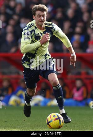 Nottingham, Großbritannien. 4. Februar 2023. Patrick Bamford von Leeds United während des Premier League-Spiels auf dem City Ground in Nottingham. Der Bildausdruck sollte lauten: Darren Staples/Sportimage Credit: Sportimage/Alamy Live News Stockfoto