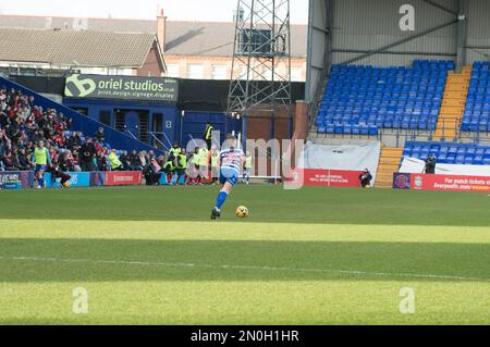 Birkenhead, Liverpool, Großbritannien. 05. Februar 2023. WSL Liverpool gegen Reading im Prenton Park Birkenhead, Liverpool (Terry Scott/SPP). Kredit: SPP Sport Press Photo. Alamy Live News Credit: SPP Sport Press Photo. Alamy Live News Stockfoto