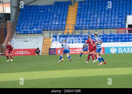 Birkenhead, Liverpool, Großbritannien. 05. Februar 2023. WSL Liverpool gegen Reading im Prenton Park Birkenhead, Liverpool (Terry Scott/SPP). Kredit: SPP Sport Press Photo. Alamy Live News Credit: SPP Sport Press Photo. Alamy Live News Stockfoto