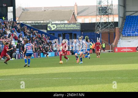 Birkenhead, Liverpool, Großbritannien. 05. Februar 2023. WSL Liverpool gegen Reading im Prenton Park Birkenhead, Liverpool (Terry Scott/SPP). Kredit: SPP Sport Press Photo. Alamy Live News Credit: SPP Sport Press Photo. Alamy Live News Stockfoto