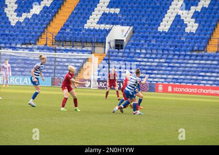 Birkenhead, Liverpool, Großbritannien. 05. Februar 2023. WSL Liverpool gegen Reading im Prenton Park Birkenhead, Liverpool (Terry Scott/SPP). Kredit: SPP Sport Press Photo. Alamy Live News Credit: SPP Sport Press Photo. Alamy Live News Stockfoto