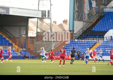 Birkenhead, Liverpool, Großbritannien. 05. Februar 2023. WSL Liverpool gegen Reading im Prenton Park Birkenhead, Liverpool (Terry Scott/SPP). Kredit: SPP Sport Press Photo. Alamy Live News Credit: SPP Sport Press Photo. Alamy Live News Stockfoto