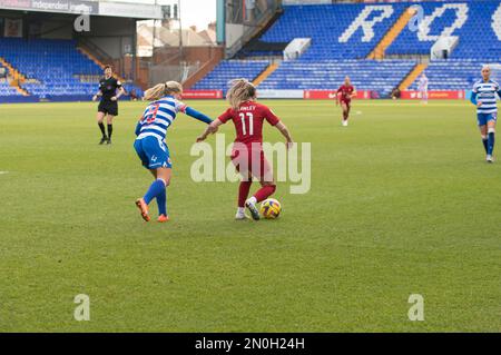 Birkenhead, Liverpool, Großbritannien. 05. Februar 2023. WSL Liverpool gegen Reading im Prenton Park Birkenhead, Liverpool (Terry Scott/SPP). Kredit: SPP Sport Press Photo. Alamy Live News Credit: SPP Sport Press Photo. Alamy Live News Stockfoto