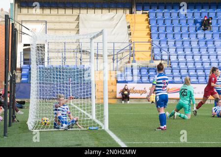 Birkenhead, Liverpool, Großbritannien. 05. Februar 2023. WSL Liverpool gegen Reading im Prenton Park Birkenhead, Liverpool (Terry Scott/SPP). Kredit: SPP Sport Press Photo. Alamy Live News Credit: SPP Sport Press Photo. Alamy Live News Stockfoto
