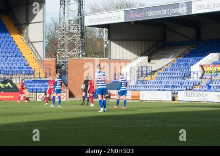Birkenhead, Liverpool, Großbritannien. 05. Februar 2023. WSL Liverpool gegen Reading im Prenton Park Birkenhead, Liverpool (Terry Scott/SPP). Kredit: SPP Sport Press Photo. Alamy Live News Credit: SPP Sport Press Photo. Alamy Live News Stockfoto