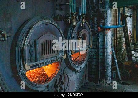 Das Ellenroad Engine House Steam Museum Stockfoto