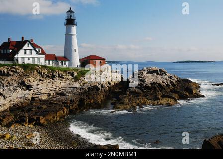 Der Portland Head Lighthouse Stockfoto