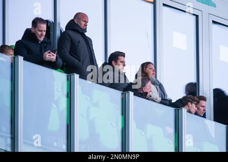 GRONINGEN - (m) FC Groningen Regisseur Wouter Gudde während des niederländischen Premier-League-Spiels zwischen dem FC Groningen und dem FC Twente im Stadion Euroborg am 5. Februar 2023 in Groningen, Niederlande. ANP COR LASKER Stockfoto