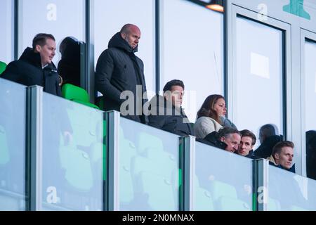 GRONINGEN - (m) FC Groningen Regisseur Wouter Gudde während des niederländischen Premier-League-Spiels zwischen dem FC Groningen und dem FC Twente im Stadion Euroborg am 5. Februar 2023 in Groningen, Niederlande. ANP COR LASKER Stockfoto