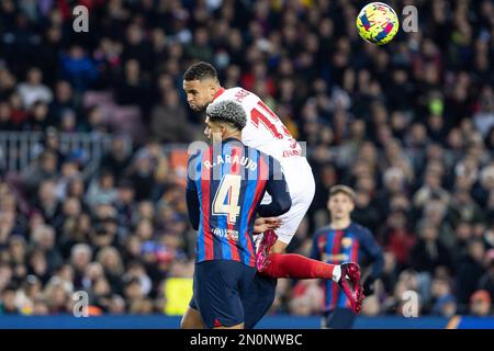 Barcelona, Spanien. 05. Februar 2023. Spanisches Fußballspiel La Liga Santander FC Barcelona gegen Sevilla im Camp Nou Stadium Barcelona, 05. Februar 2023 Araujo 900/Cordon Press Credit: CORDON PRESS/Alamy Live News Stockfoto