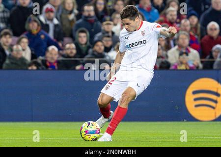 Barcelona, Spanien. 05. Februar 2023. Spanisches Fußballspiel La Liga Santander FC Barcelona gegen Sevilla im Camp Nou Stadium Barcelona, 05. Februar 2023 Montiel 900/Cordon Press Credit: CORDON PRESS/Alamy Live News Stockfoto