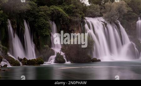 Kravice Wasserfällen, Bosnien-Herzegowina Stockfoto