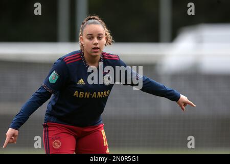 EINDHOVEN - Chasity Grant of Ajax Women während des niederländischen Eredivisie Women's Match zwischen PSV und Ajax am PSV Campus De Herdgang am 5. Februar 2023 in Eindhoven, Niederlande. AP | niederländische Höhe | Jeroen Putmans Stockfoto