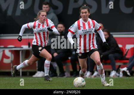 EINDHOVEN - Lisa Pechersky von PSV V1 während des niederländischen Eredivisie-Frauenspiels zwischen PSV und Ajax am PSV Campus De Herdgang am 5. Februar 2023 in Eindhoven, Niederlande. AP | niederländische Höhe | Jeroen Putmans Stockfoto