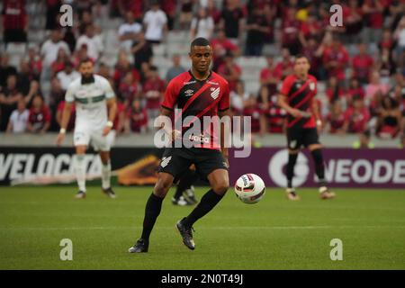 Curitiba, Brasilien. 05. Februar 2023. Erick während Athletico und Coritiba im Estádio Joaquim Américo Guimarães in Curitiba, PR. Kredit: Carlos Pereyra/FotoArena/Alamy Live News Stockfoto