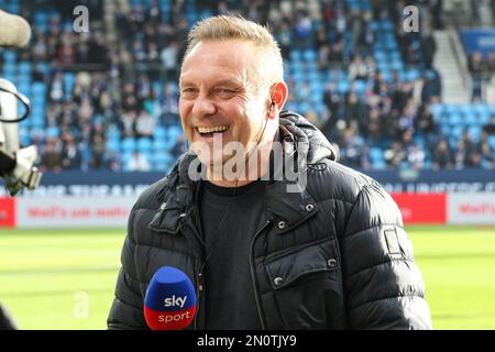 Trainer André Breitenreiter/TSG 1899 HoffenheimVfL Bochum vs. TSG 1899 Hoffenheim, 1.BL, 04.02.2023 Vonovia Ruhrstadion Bochum, DFB-VORSCHRIFTEN VERBIETEN DIE VERWENDUNG VON FOTOS ALS BILDSEQUENZEN UND/ODER QUASI-VIDEO. Honorarpflichtiges Foto, gebührenpflichtiges Bild, Copyright © ATP STIEFEL Udo BOCHUM, Deutschland - 04. Februar 2023: Trainer André Breitenreiter/TSG 1899 Hoffenheim, Bundesliga-Fußballspiel zwischen VfL Bochum 1848 und TSG Hoffenheim am 04 im Ruhrswtadion Bochum. 2023. Februar, Deutschland. DFL, Fussball (Foto und Copyright @ ATP images/STIEFEL Udo (STIEFEL Udo/ATP/SPP) Stockfoto