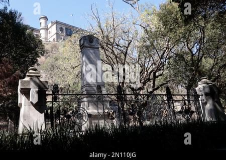 Mexiko-Stadt, Mexiko. 05. Februar 2023. 5. Februar 2023, Mexiko-Stadt, Mexiko: Obelisk to the Children Heroes in Chapultepec Castle in Mexico City. Am 5. Februar 2023 in Mexico City, Mexiko (Foto: Luis Barron/Eyepix Group/Sipa USA). Kredit: SIPA USA/Alamy Live News Stockfoto