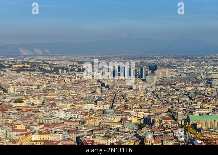 Stadtblick, Centro Direzionale, Neapel, Italien, Europa Stockfoto
