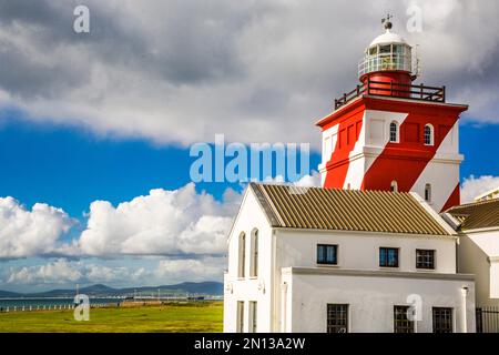 Leuchtturm, Green Point Leuchtturm in Mouille Point, Kapstadt, Südafrika, Westkap, Afrika Stockfoto
