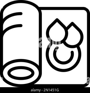 Vektor des Symbols „Maschine Rollen“. Plotter-Offset. Bürodaten Stock Vektor