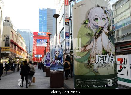 Anima und Manga in Akihabara, Tokio, Japan. Stockfoto