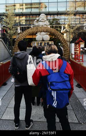 Kanda-Myoujin-Schrein in Akihabara, Tokio, Japan. Stockfoto